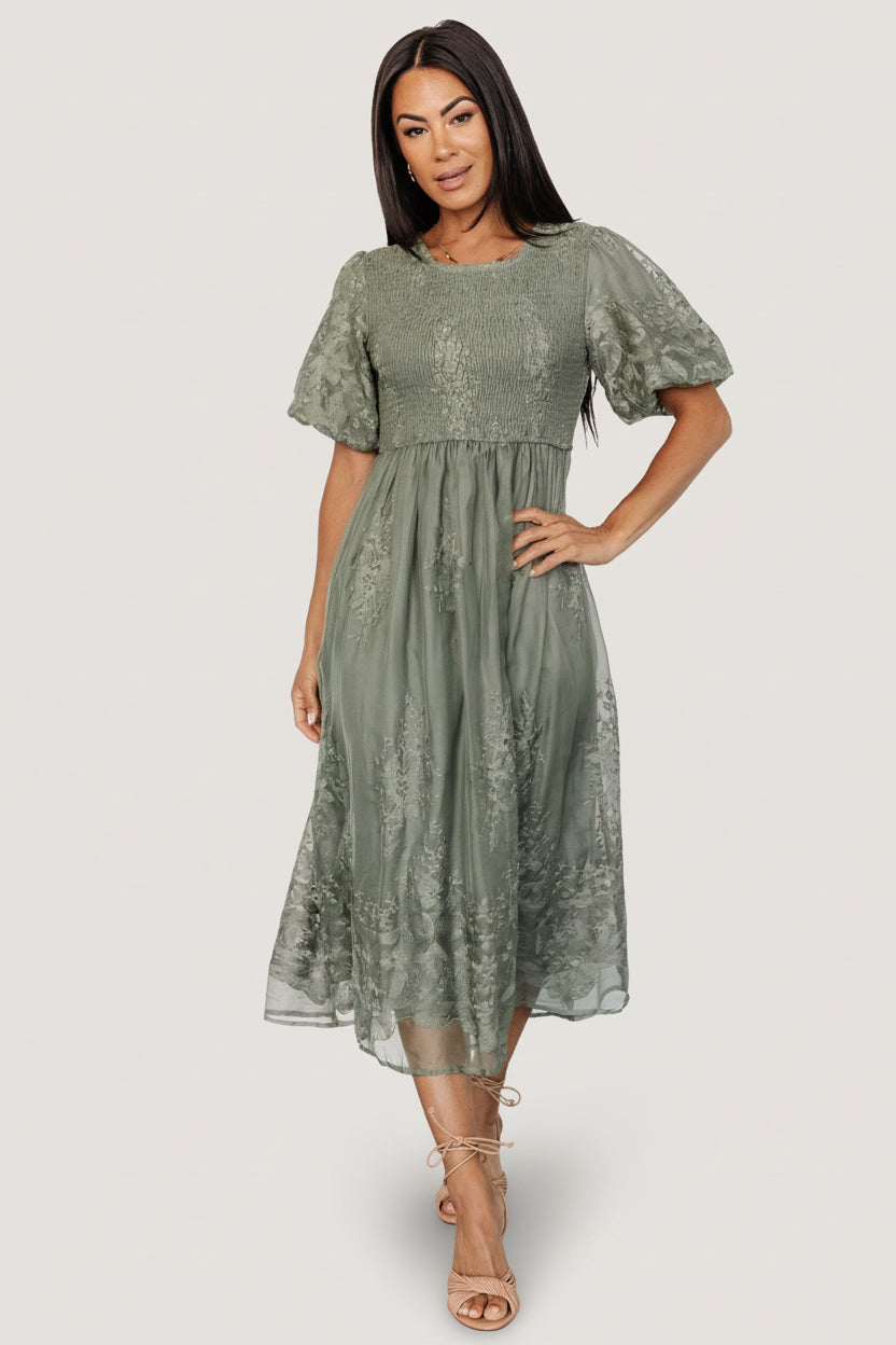 Baltic Born - Corrine Embroidered Midi Dress