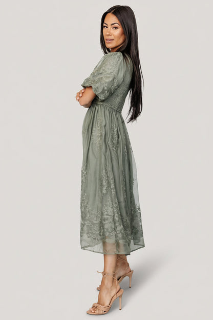 Baltic Born - Corrine Embroidered Midi Dress