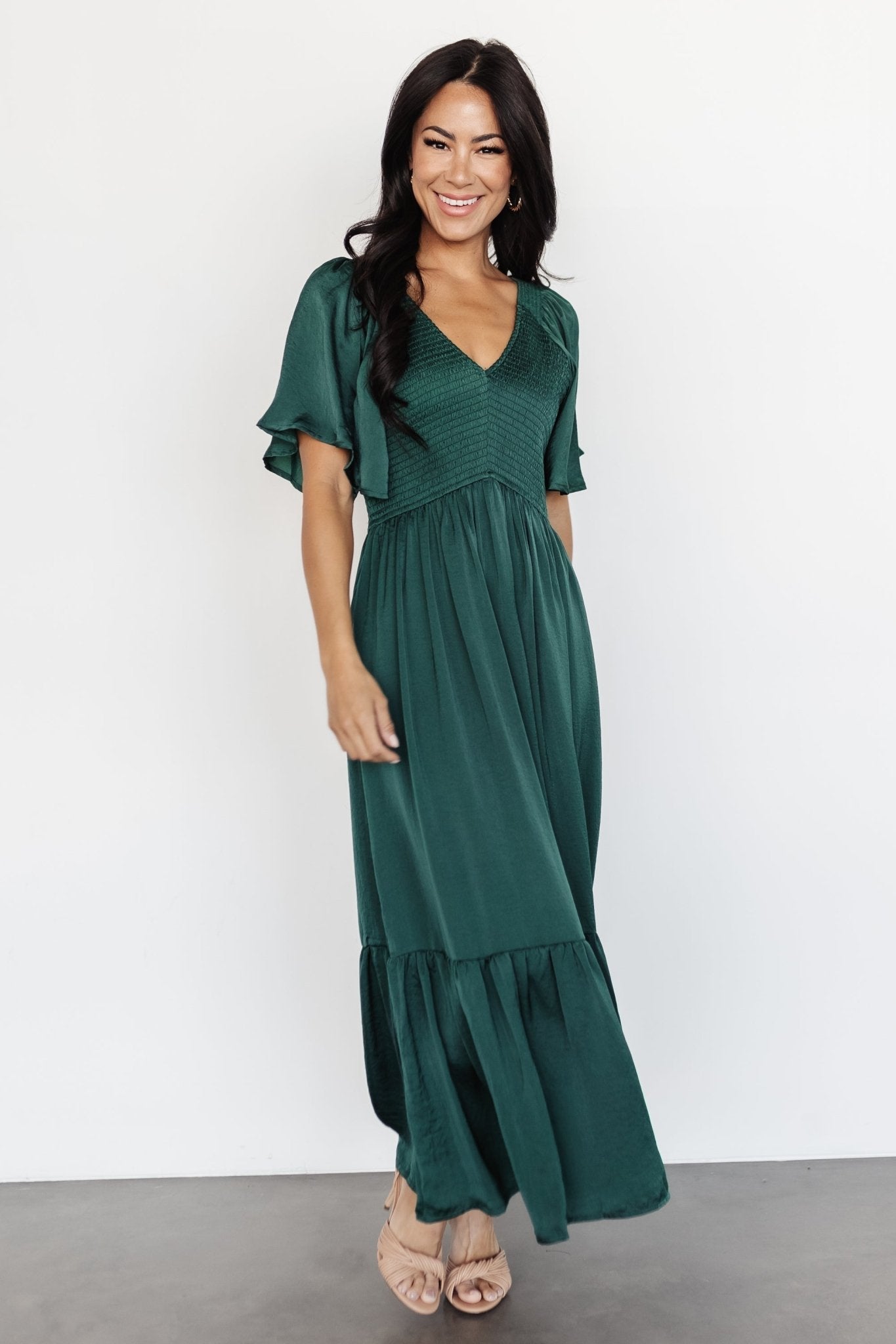 Baltic Born - Lovell Smocked Midi Dress