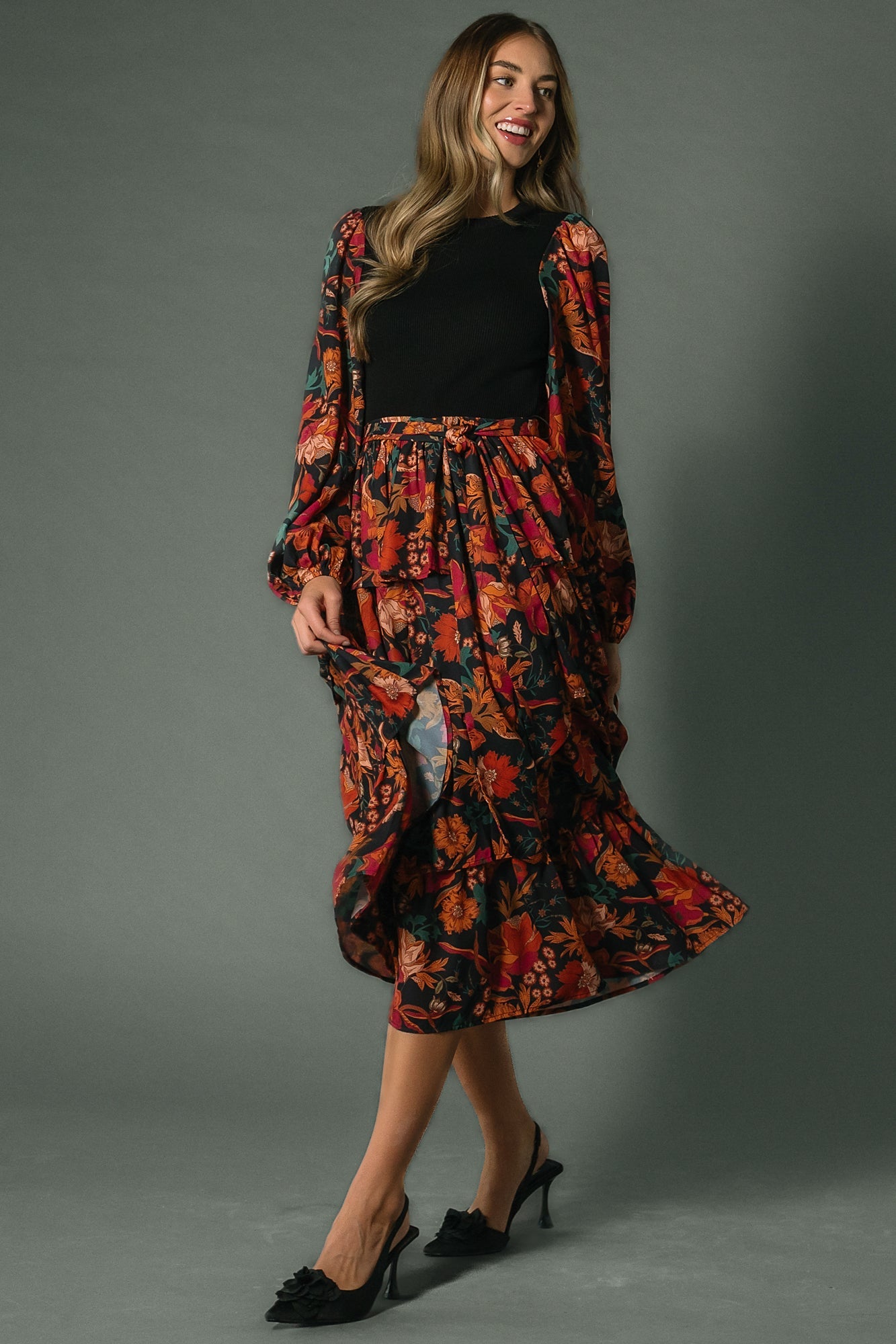Baltic Born - Sylvie Tiered Midi Dress