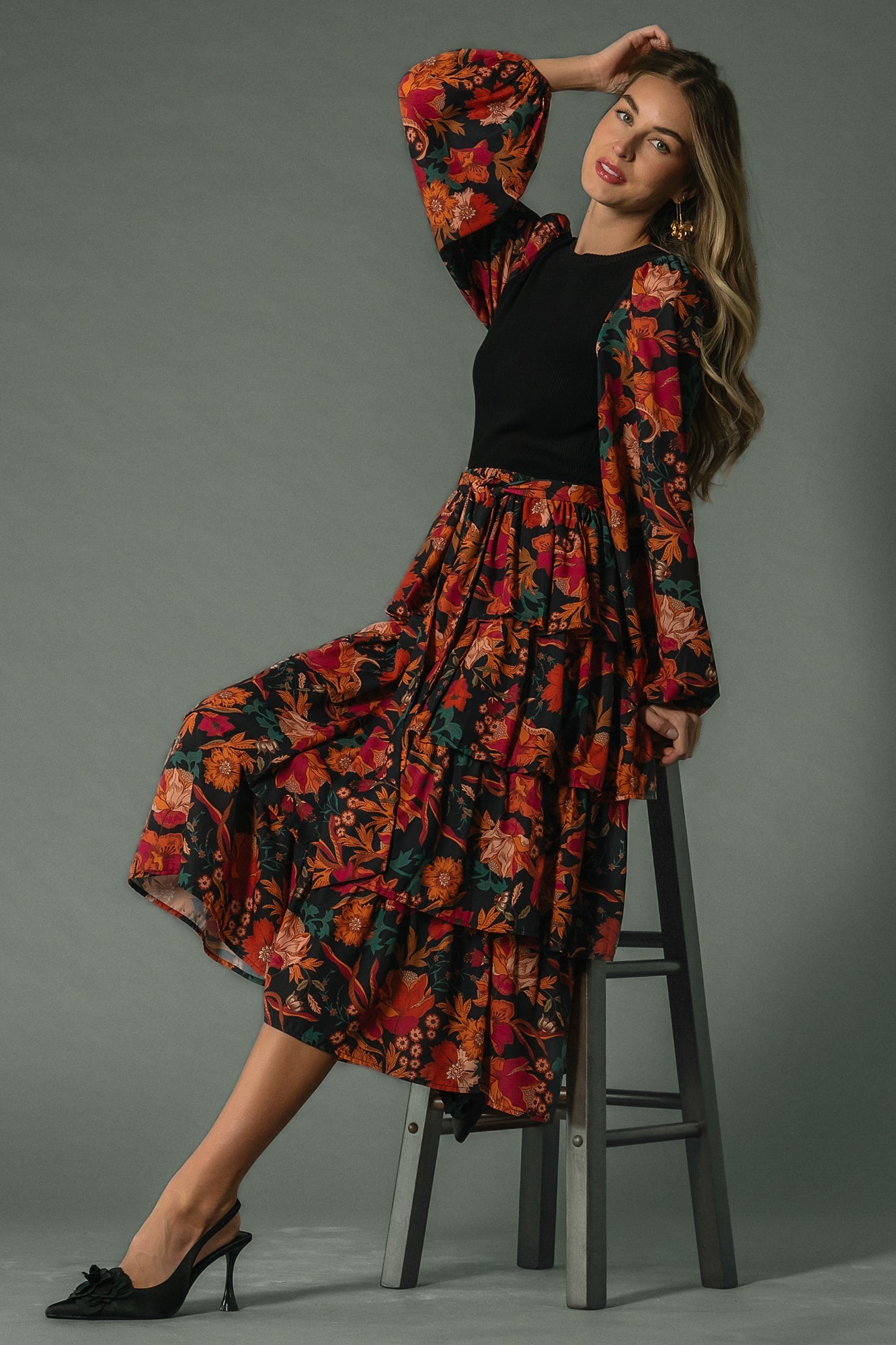 Baltic Born - Sylvie Tiered Midi Dress