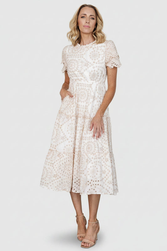 Baltic Born - Mirabel Eyelet Midi Dress