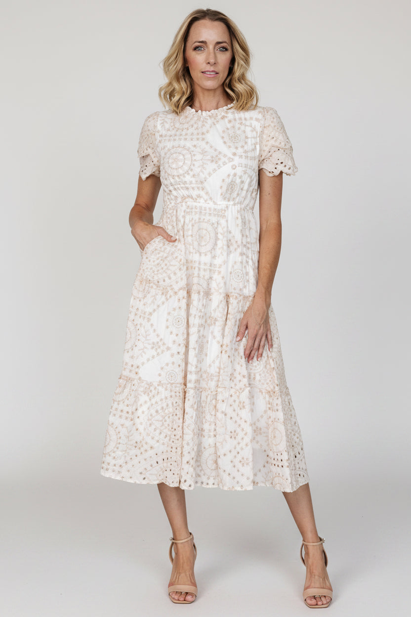 Baltic Born - Mirabel Eyelet Midi Dress