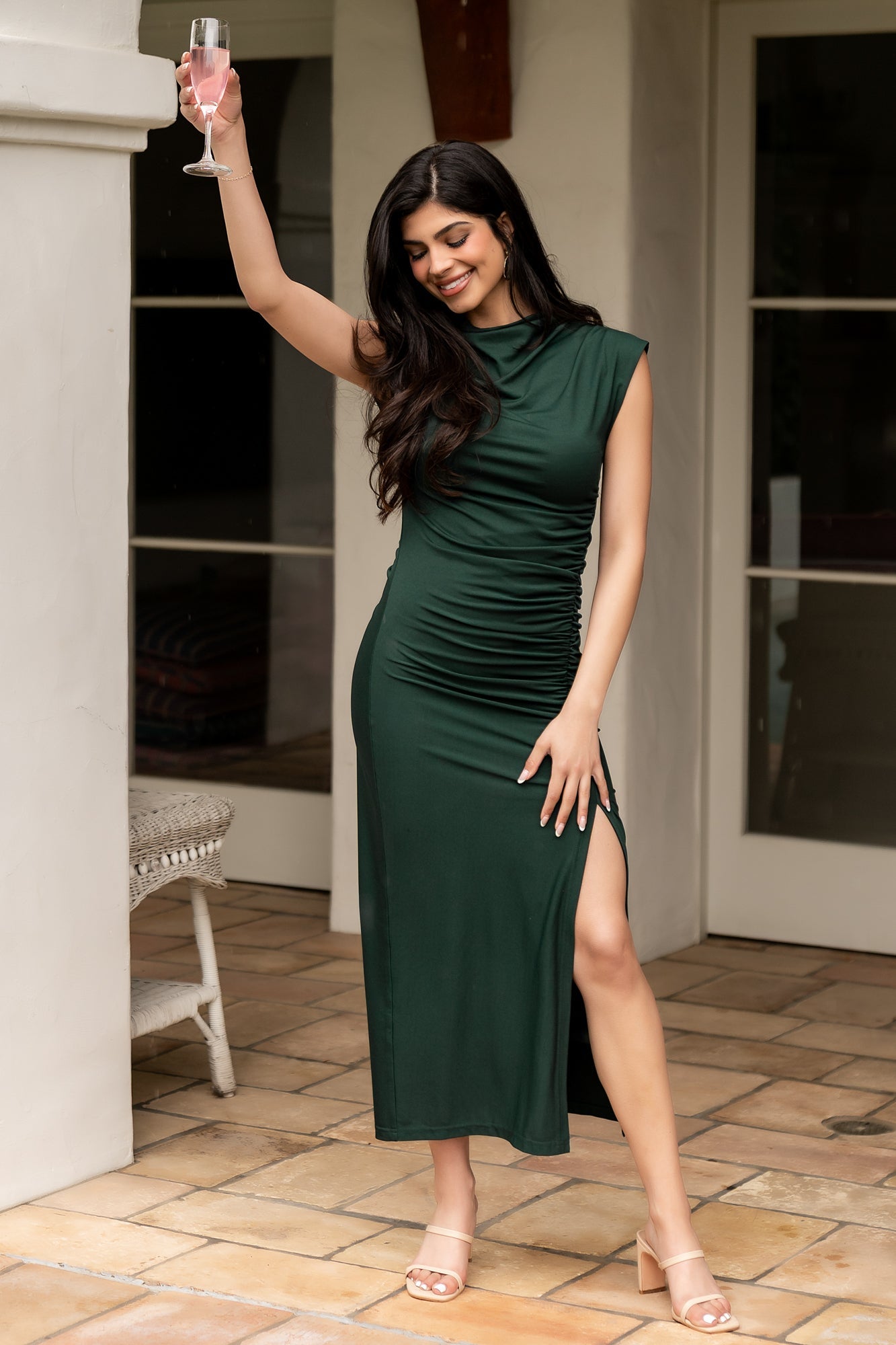 Baltic Born - Sasha Ruched Maxi Dress
