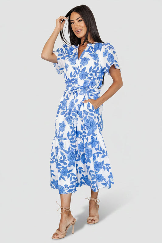 Baltic Born - Lydie Button Midi Dress