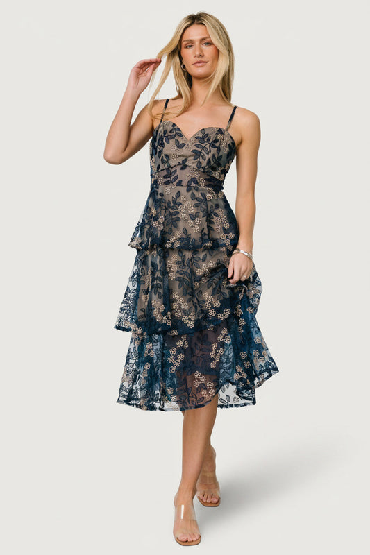 Baltic Born - Georgiana Embroidered Midi Dress