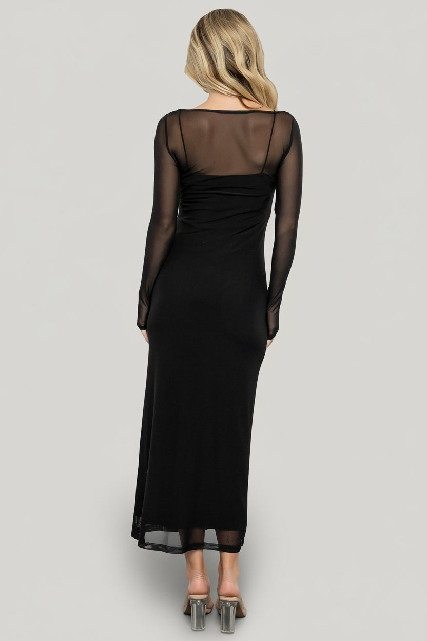 Baltic Born - Darya Mesh Midi Dress