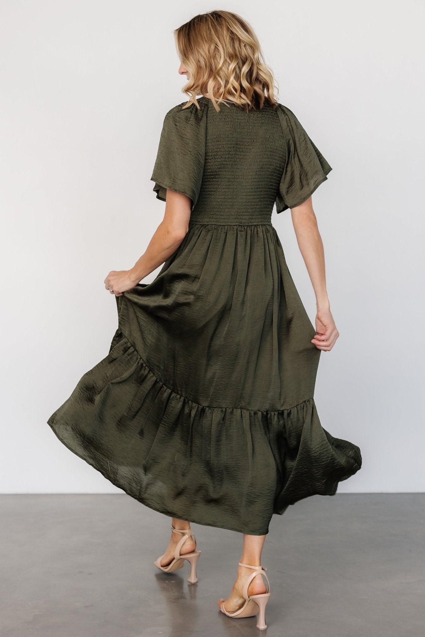 Baltic Born - Lovell Smocked Midi Dress