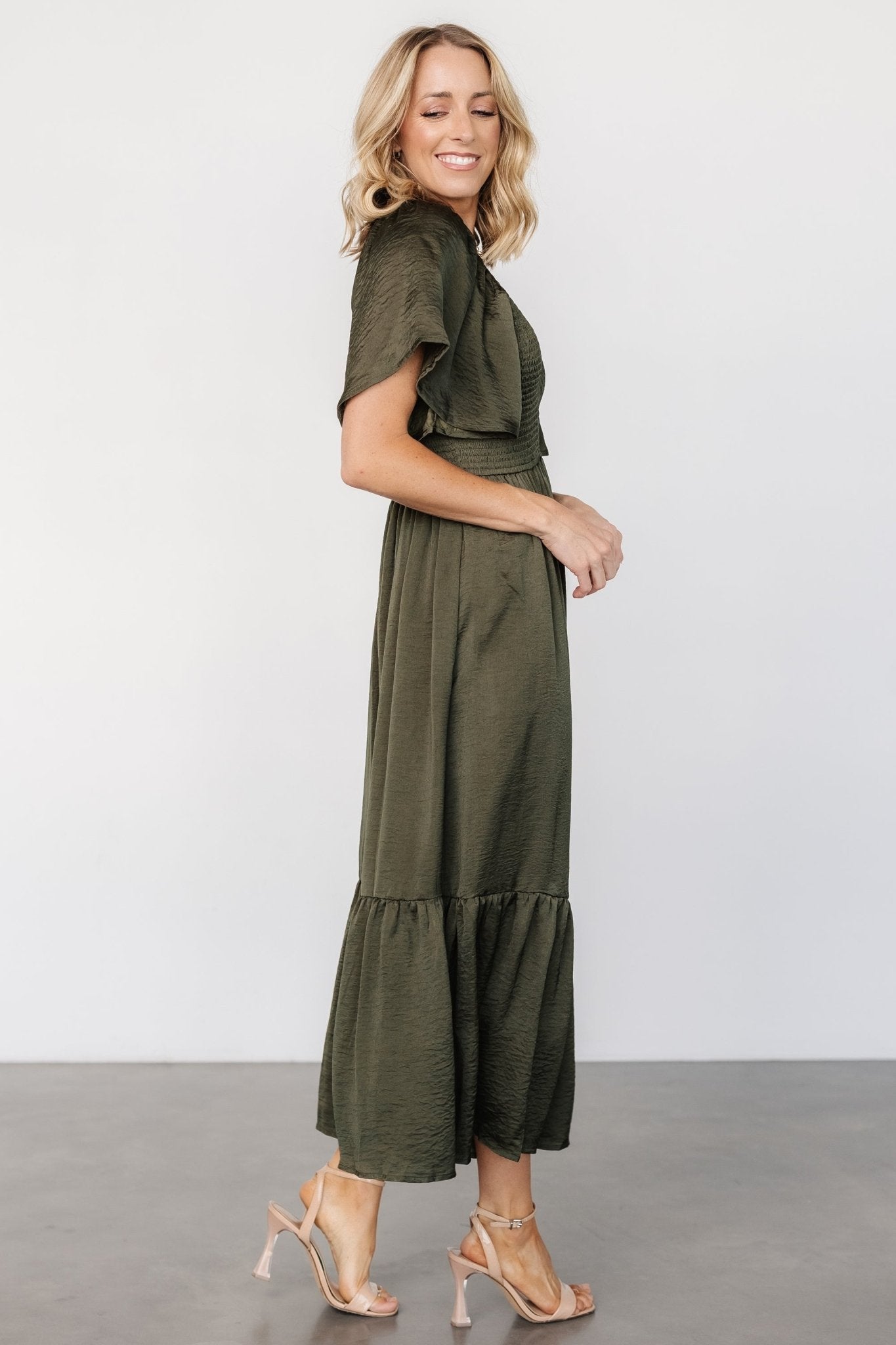 Baltic Born - Lovell Smocked Midi Dress