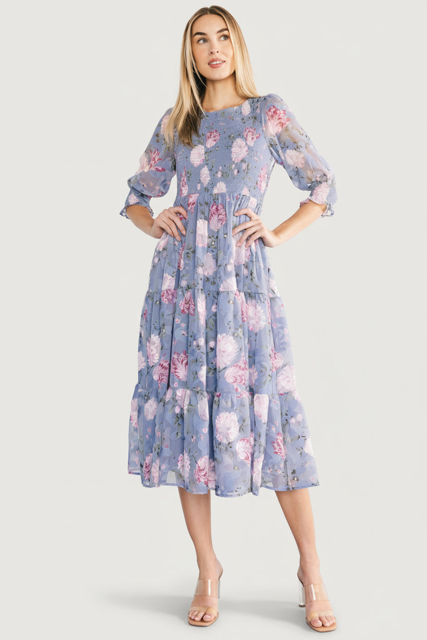 Baltic Born - Nellie Smocked Midi Dress