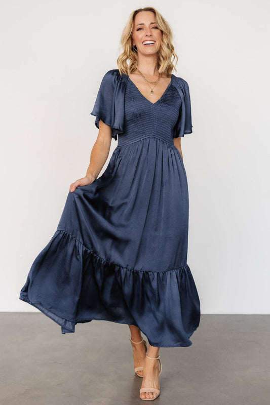 Baltic Born - Lovell Smocked Midi Dress
