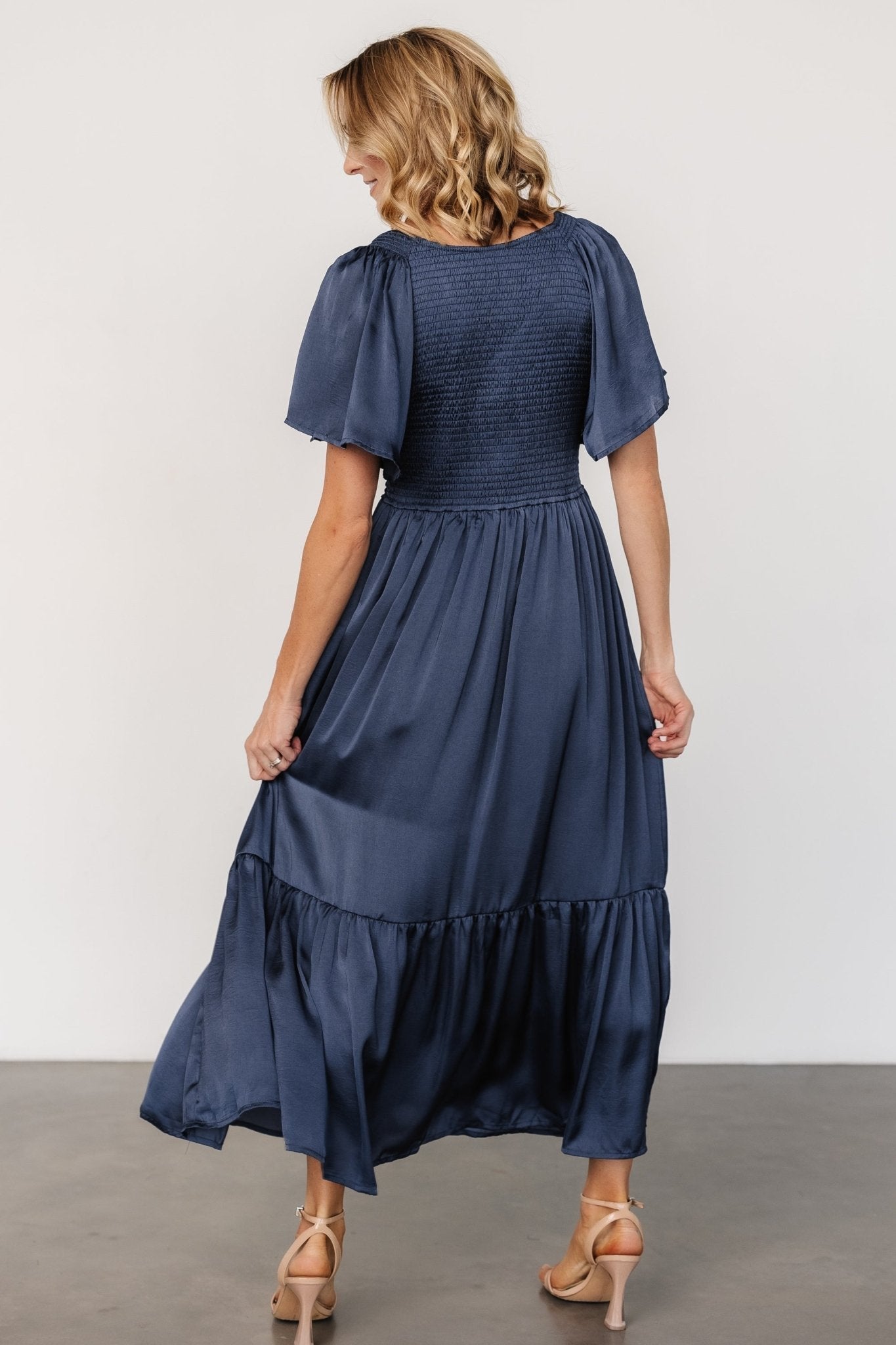 Baltic Born - Lovell Smocked Midi Dress