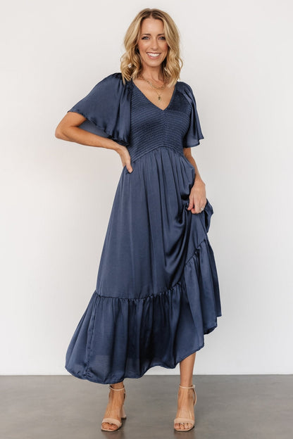 Baltic Born - Lovell Smocked Midi Dress