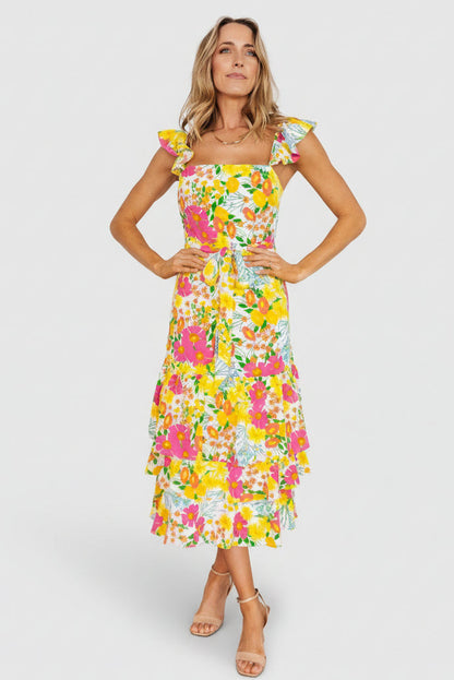 Baltic Born - Dani Ruffle Tiered Midi Dress