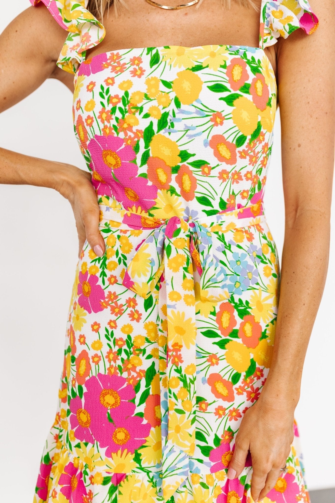 Baltic Born - Dani Ruffle Tiered Midi Dress