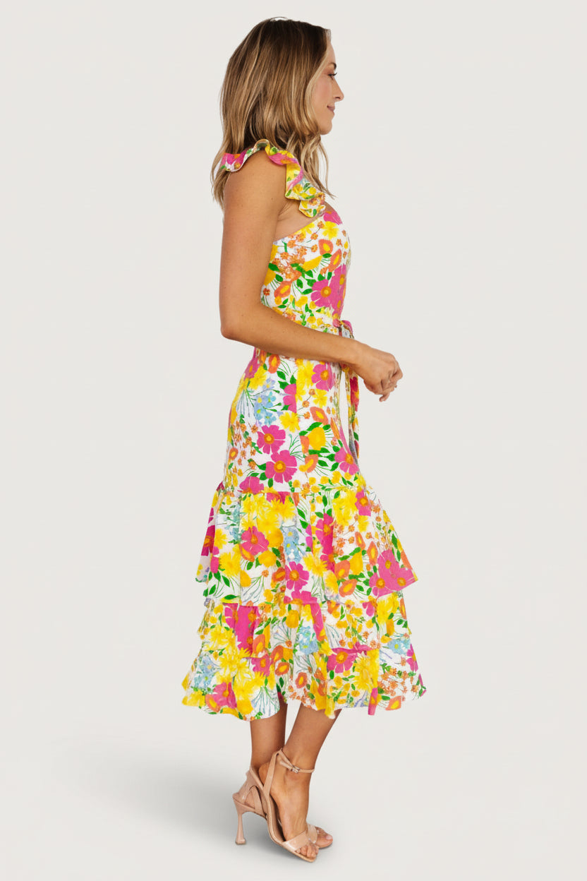 Baltic Born - Dani Ruffle Tiered Midi Dress