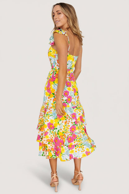 Baltic Born - Dani Ruffle Tiered Midi Dress