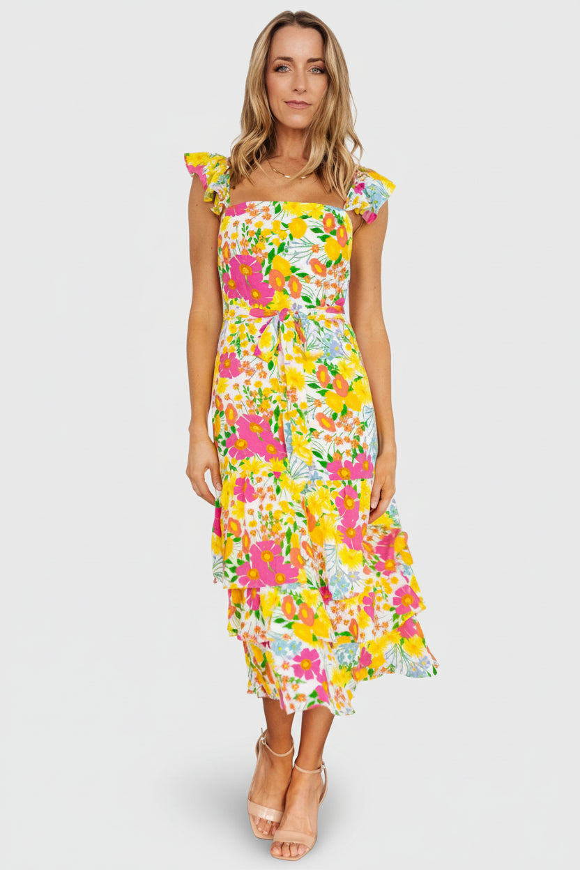 Baltic Born - Dani Ruffle Tiered Midi Dress