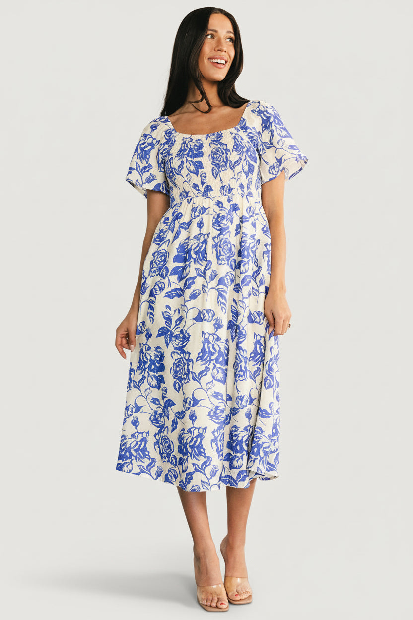 Baltic Born - Dolores Smocked Midi Dress