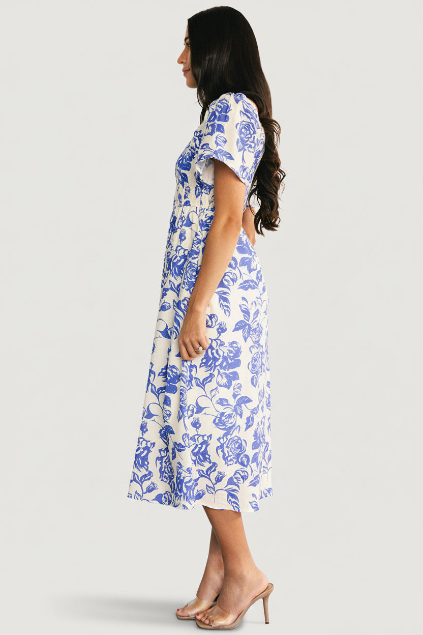 Baltic Born - Dolores Smocked Midi Dress