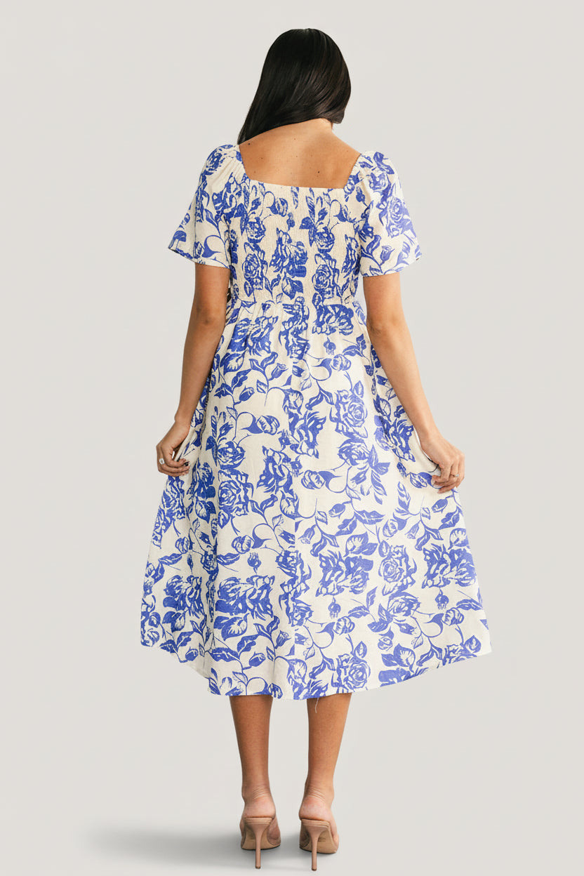 Baltic Born - Dolores Smocked Midi Dress