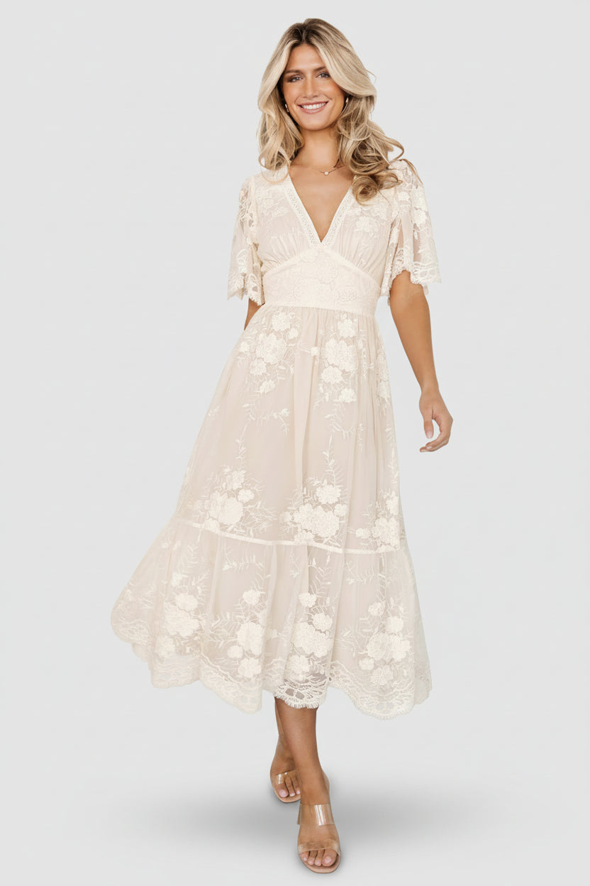 Baltic Born - Clarisa Lace Midi Dress