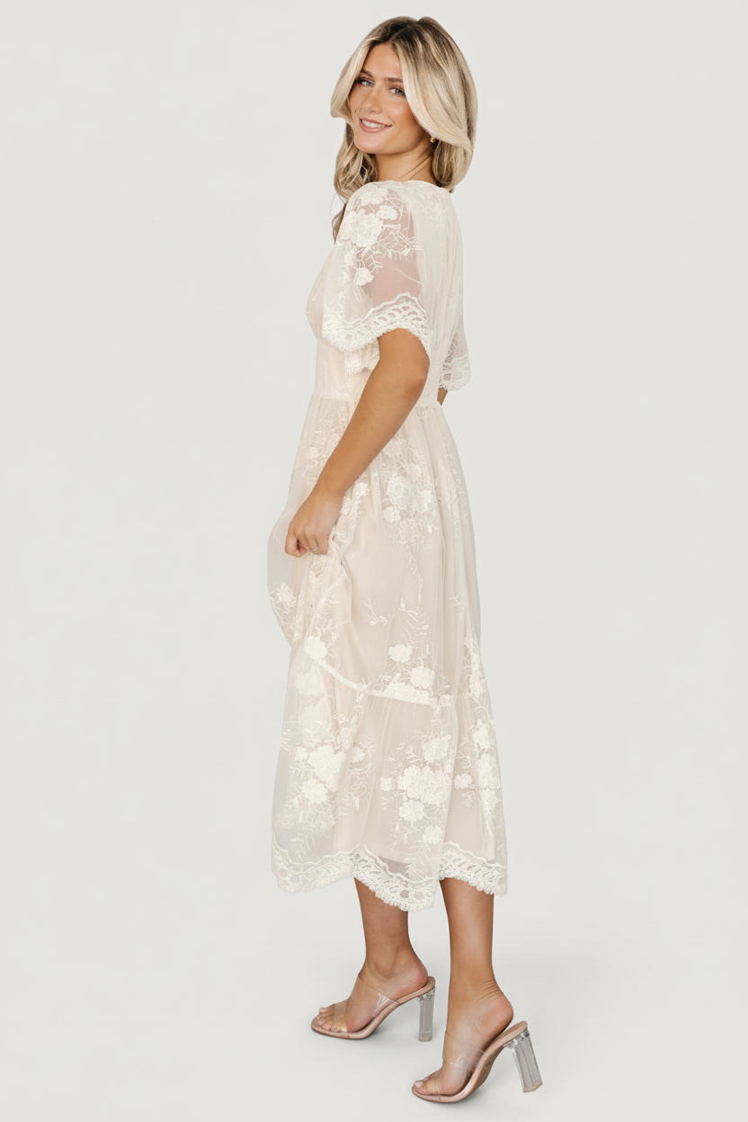 Baltic Born - Clarisa Lace Midi Dress