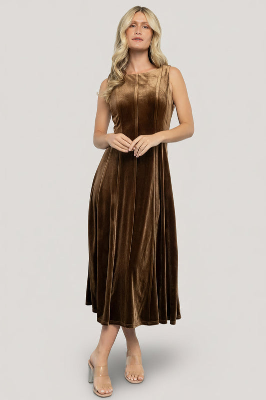 Baltic Born - Annika Velvet Midi Dress