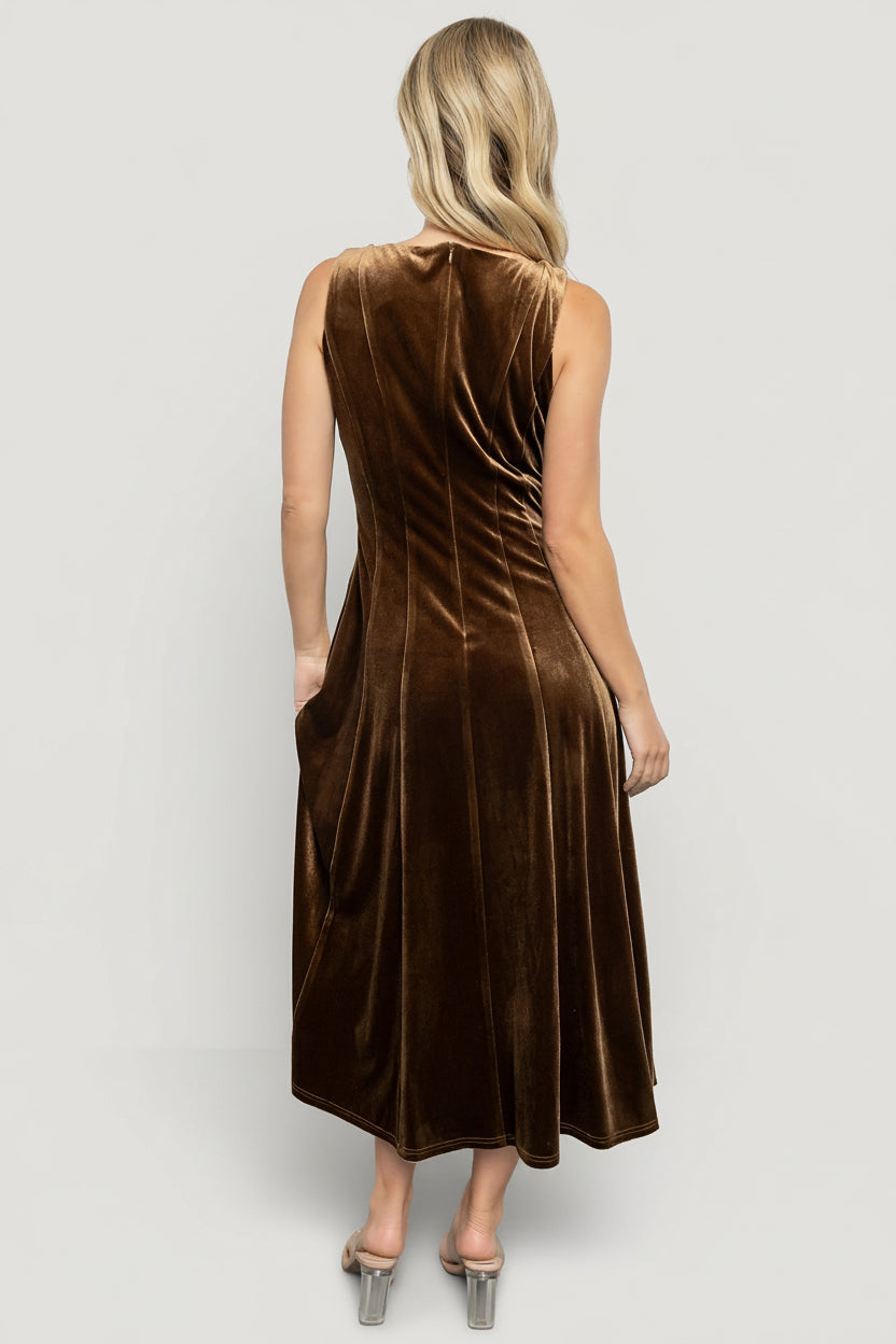 Baltic Born - Annika Velvet Midi Dress