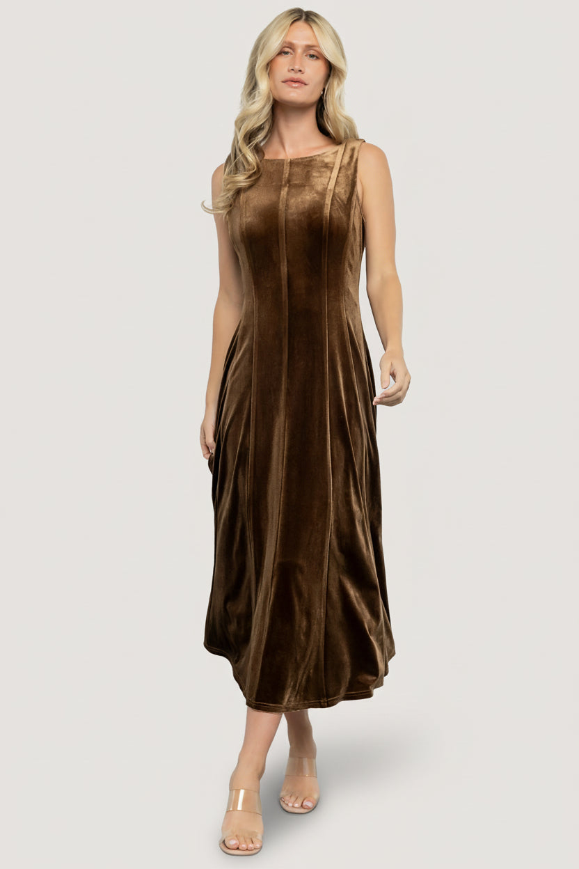 Baltic Born - Annika Velvet Midi Dress