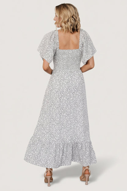 Baltic Born - Cassis Smocked Midi Dress