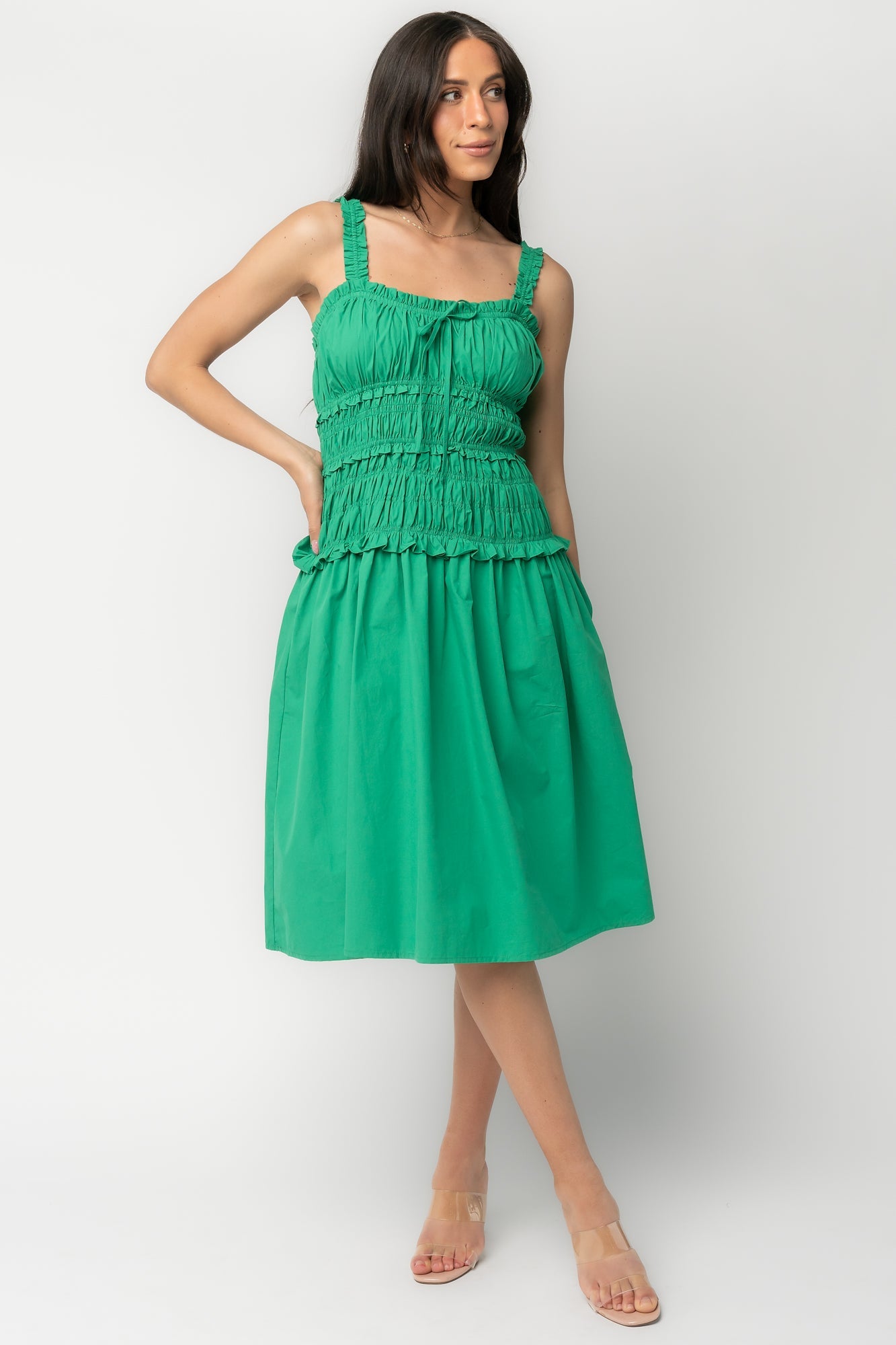 Baltic Born - Twiggy Smocked Midi Dress