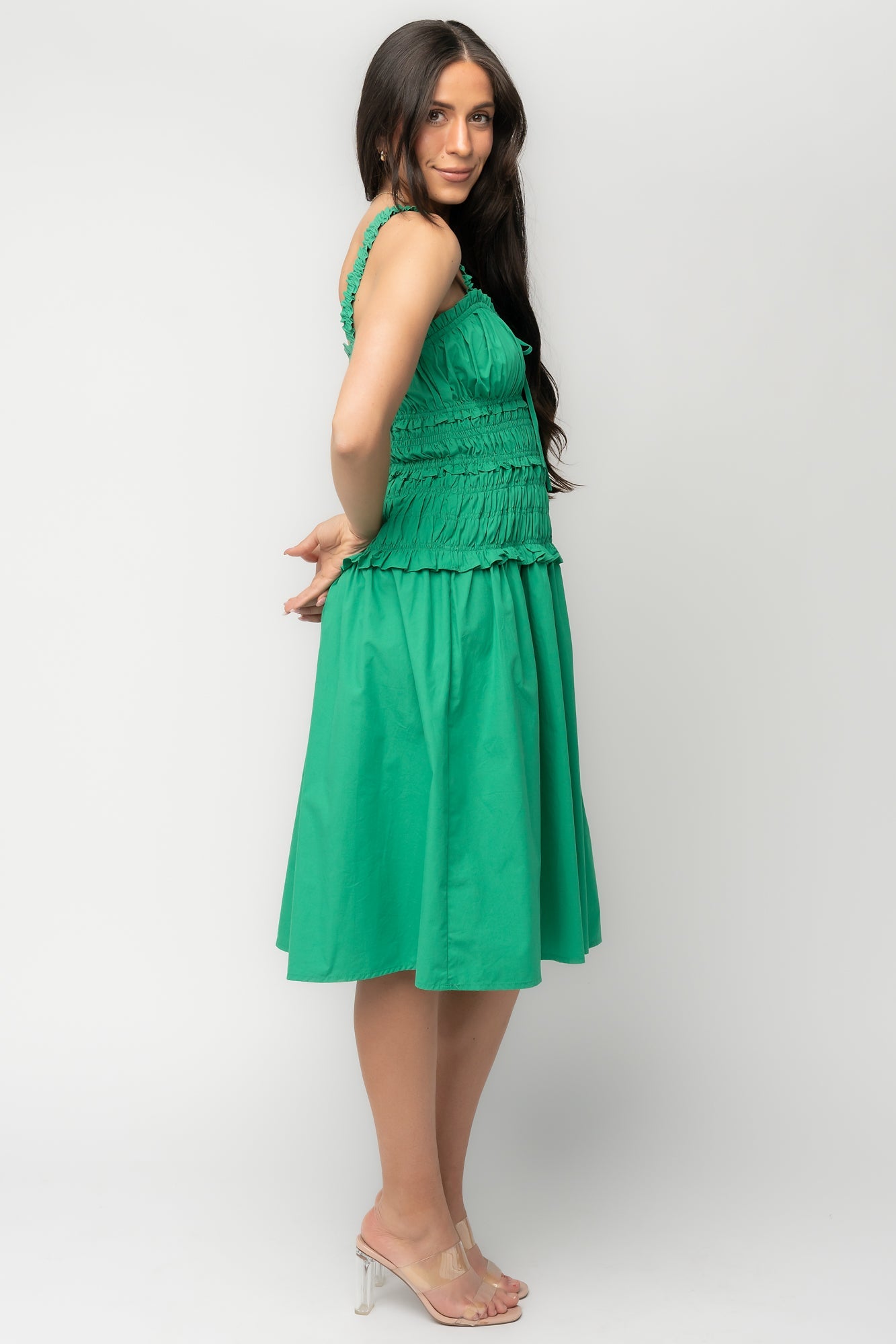 Baltic Born - Twiggy Smocked Midi Dress