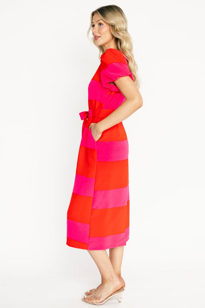 Baltic Born - Andi Striped Midi Dress