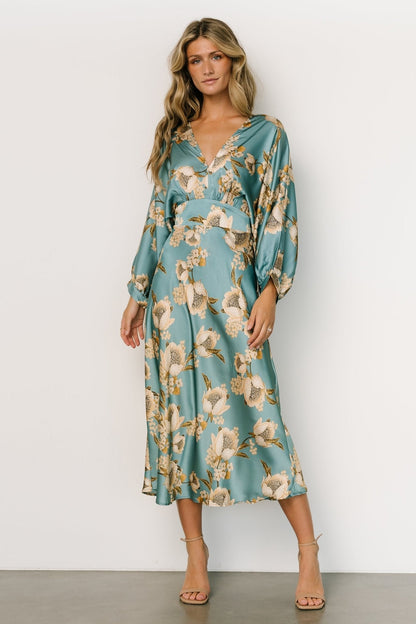 Baltic Born - Joni Satin Midi Dress