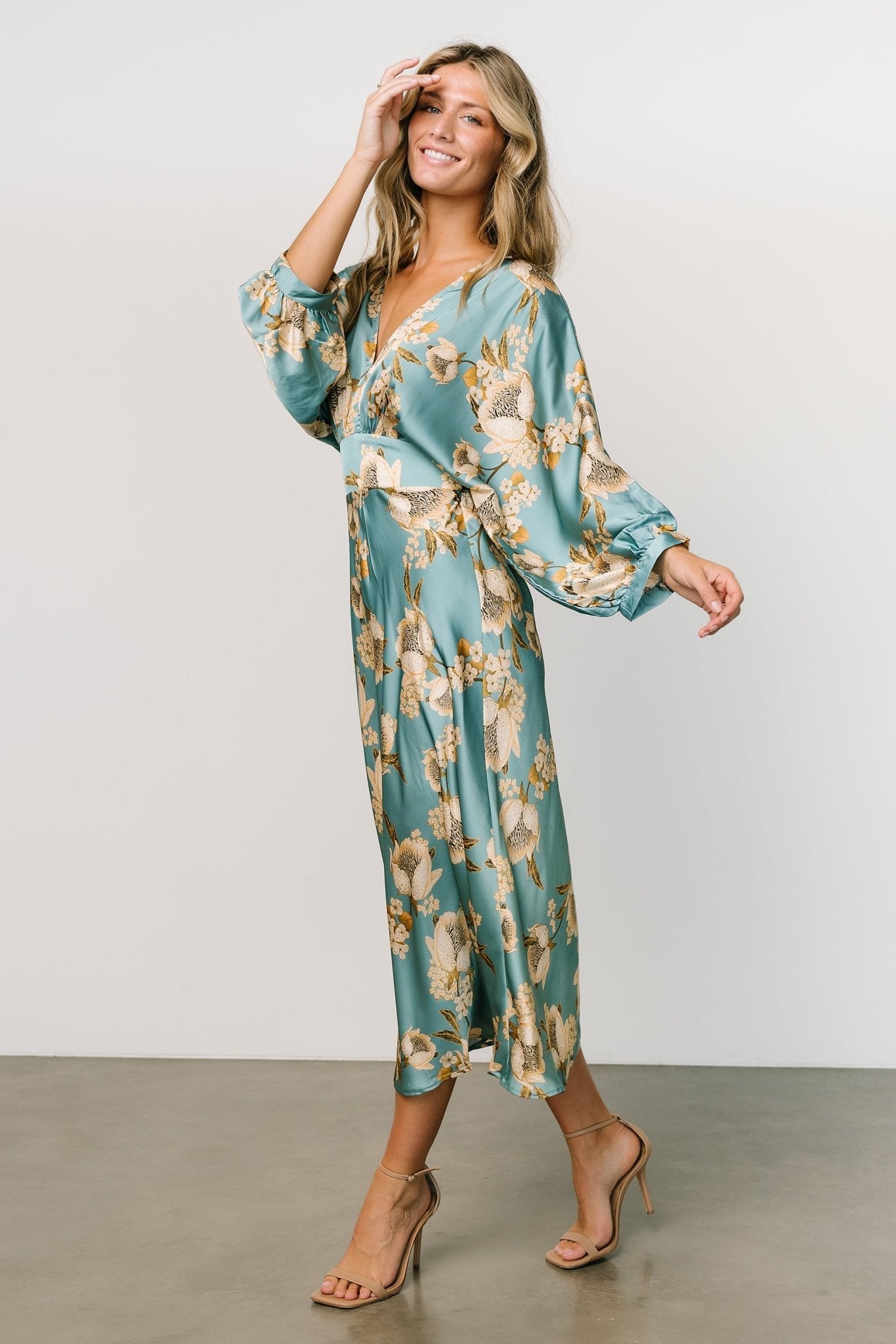 Baltic Born - Joni Satin Midi Dress