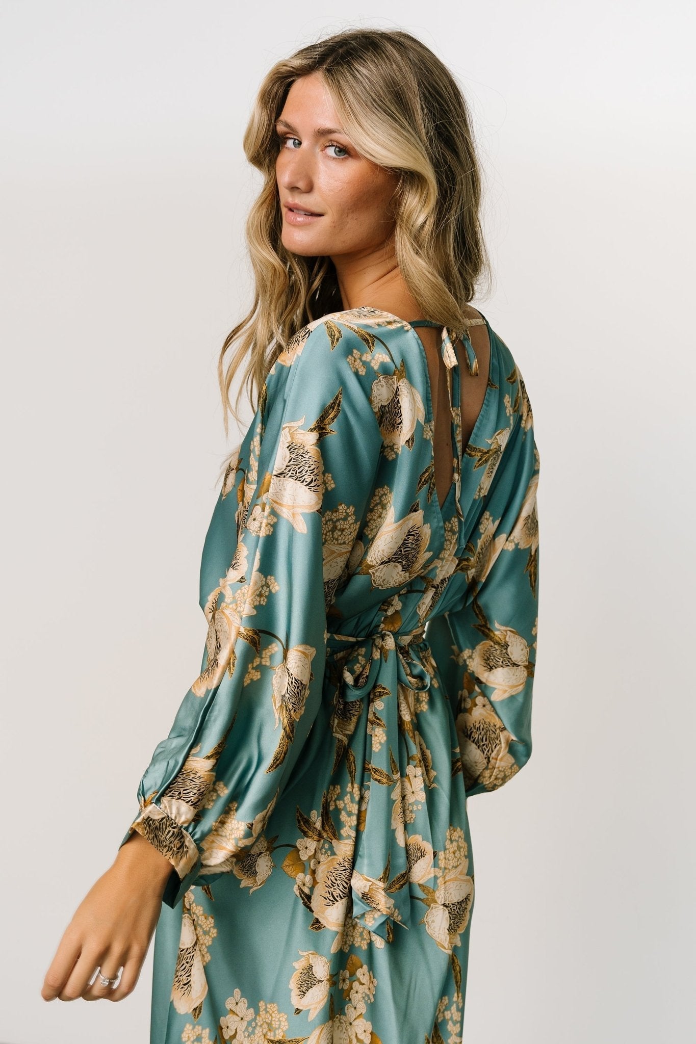 Baltic Born - Joni Satin Midi Dress