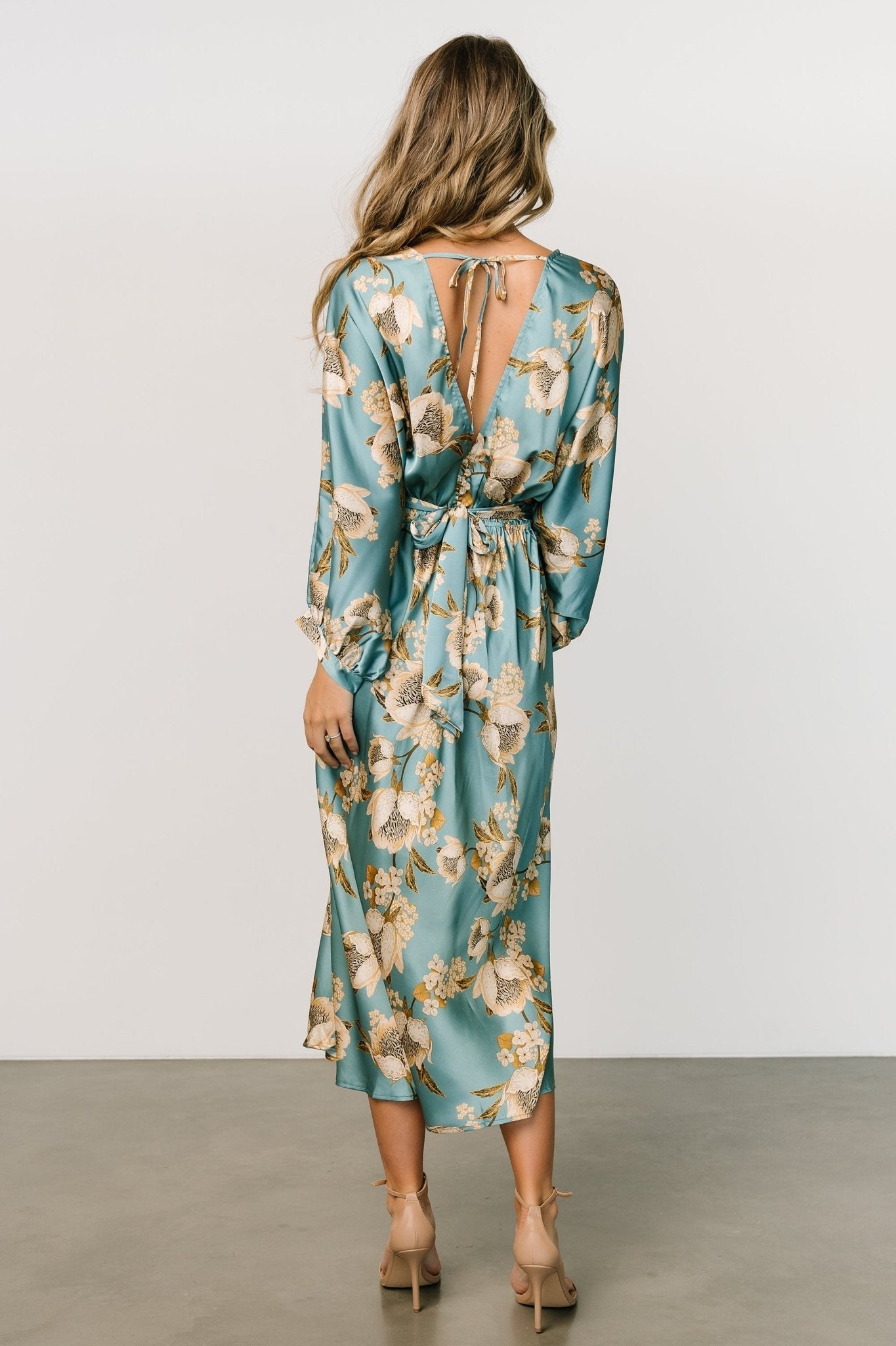 Baltic Born - Joni Satin Midi Dress