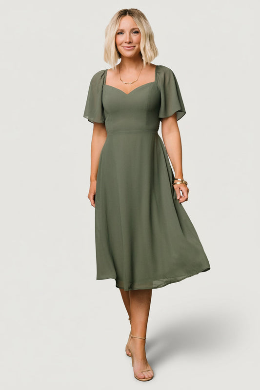 Baltic Born - Colette Sweetheart Midi Dress