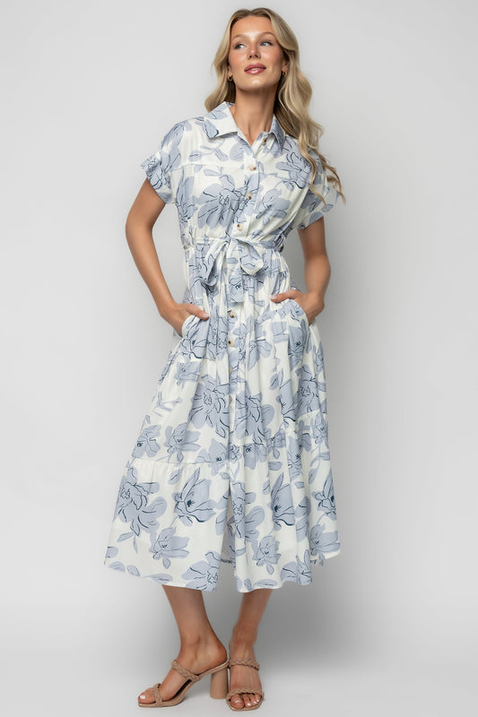 Baltic Born - Claire Button Up Midi Dress