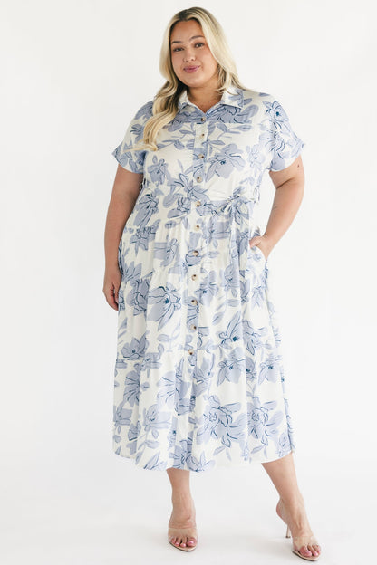 Baltic Born - Claire Button Up Midi Dress
