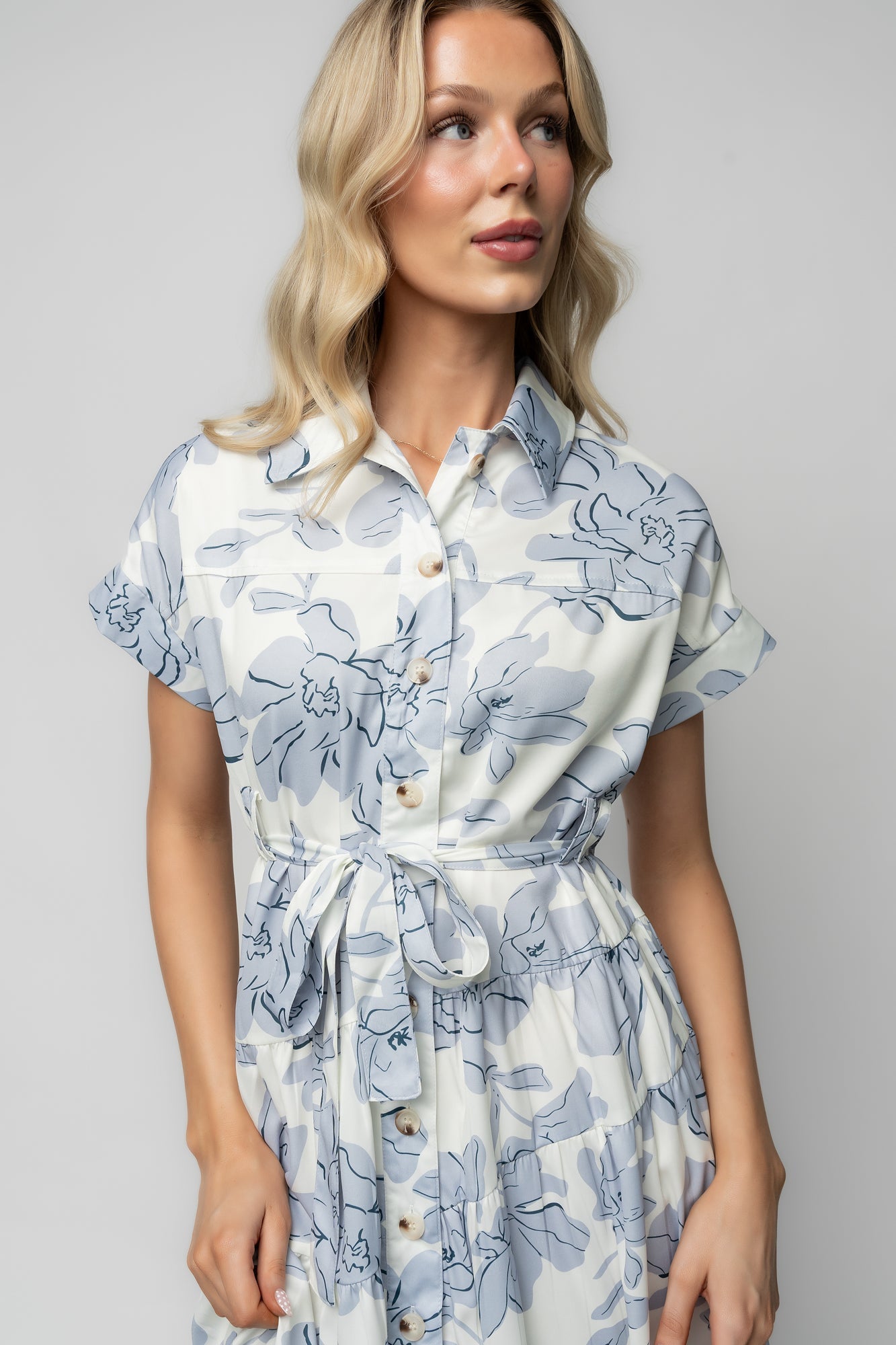 Baltic Born - Claire Button Up Midi Dress