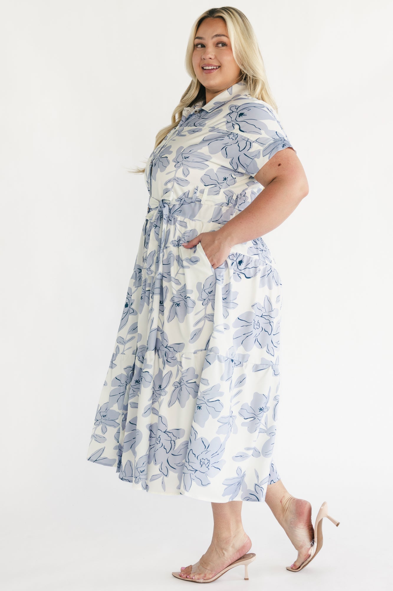 Baltic Born - Claire Button Up Midi Dress