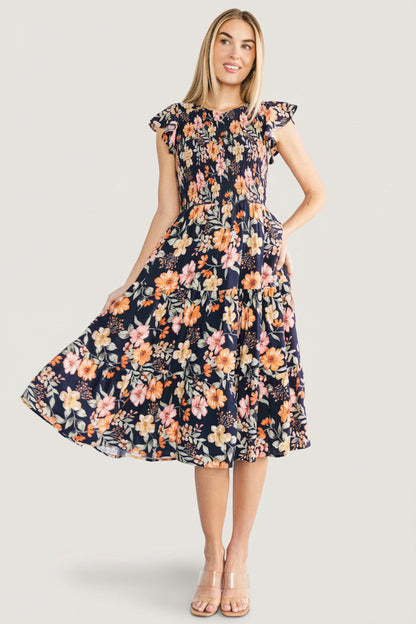 Baltic Born - Loretta Smocked Midi Dress