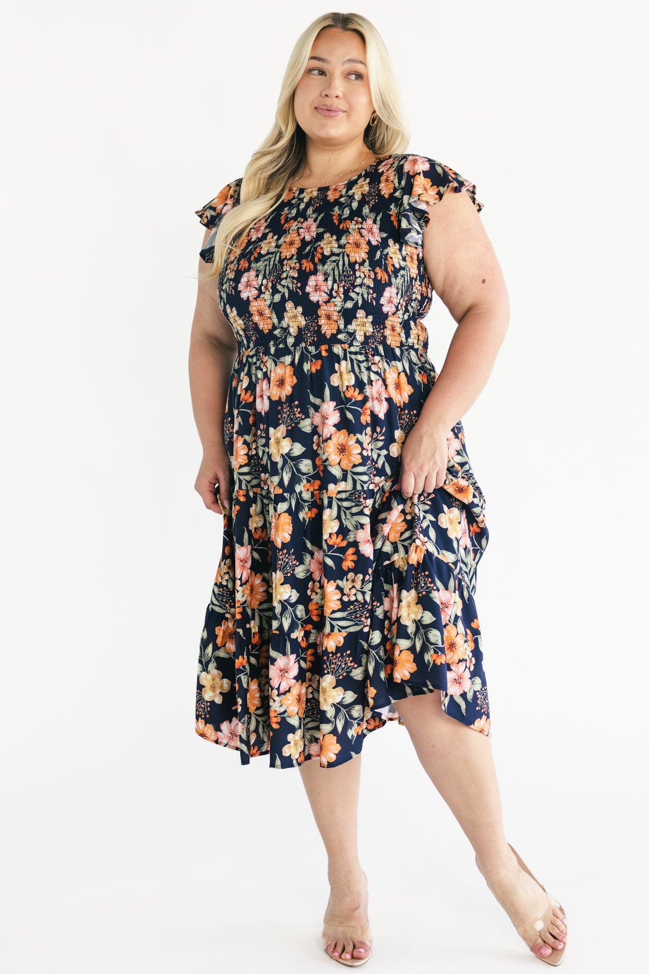 Baltic Born - Loretta Smocked Midi Dress