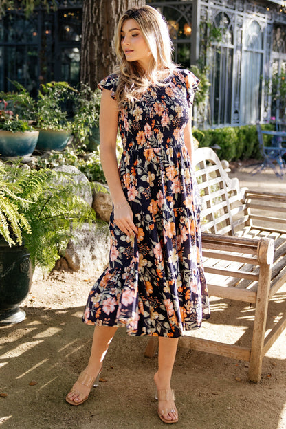 Baltic Born - Loretta Smocked Midi Dress