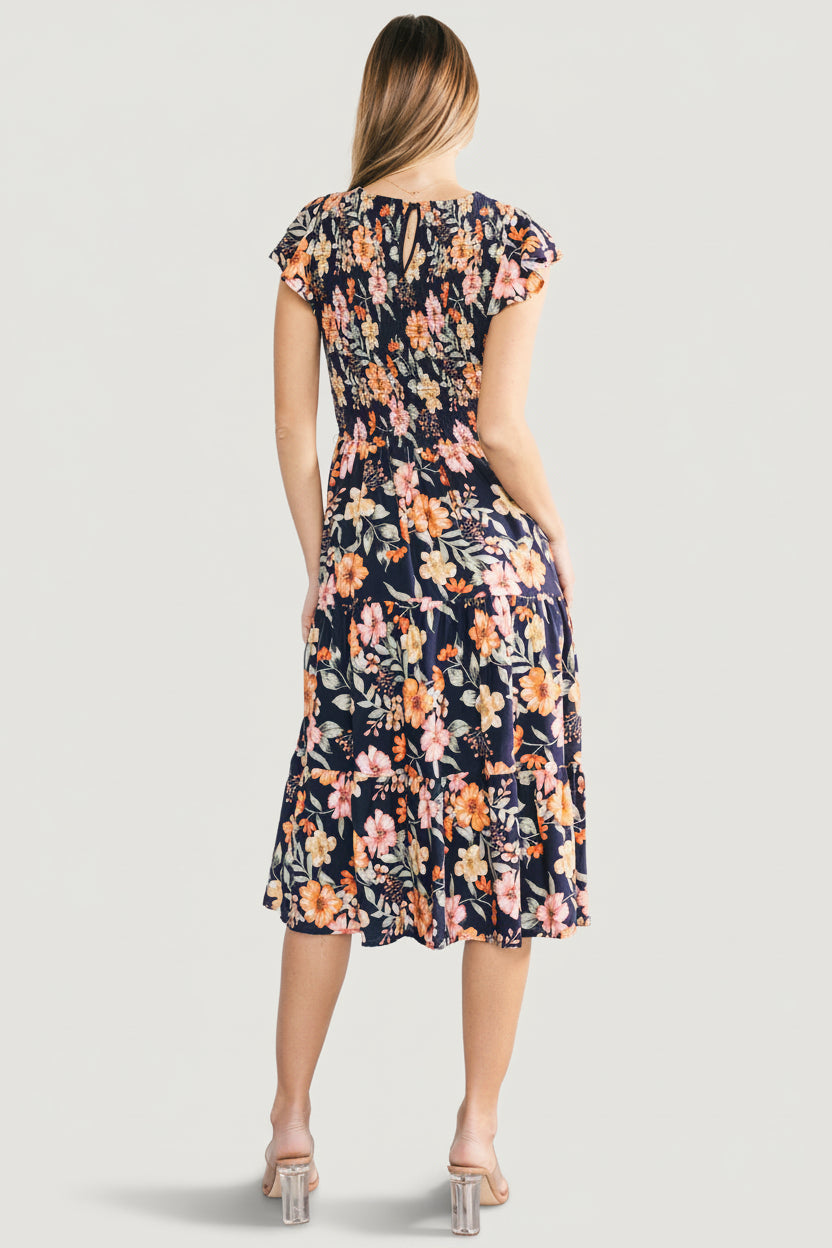 Baltic Born - Loretta Smocked Midi Dress