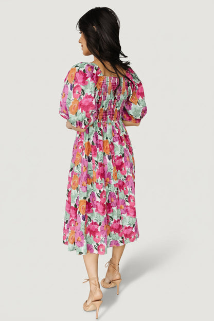 Baltic Born - Aimee Puff Sleeve Midi Dress