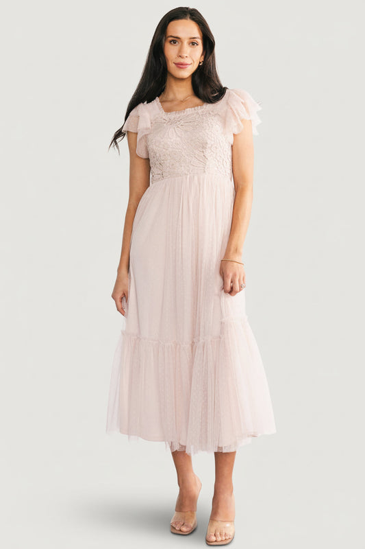 Baltic Born - Elowyn Lace Top Midi Dress