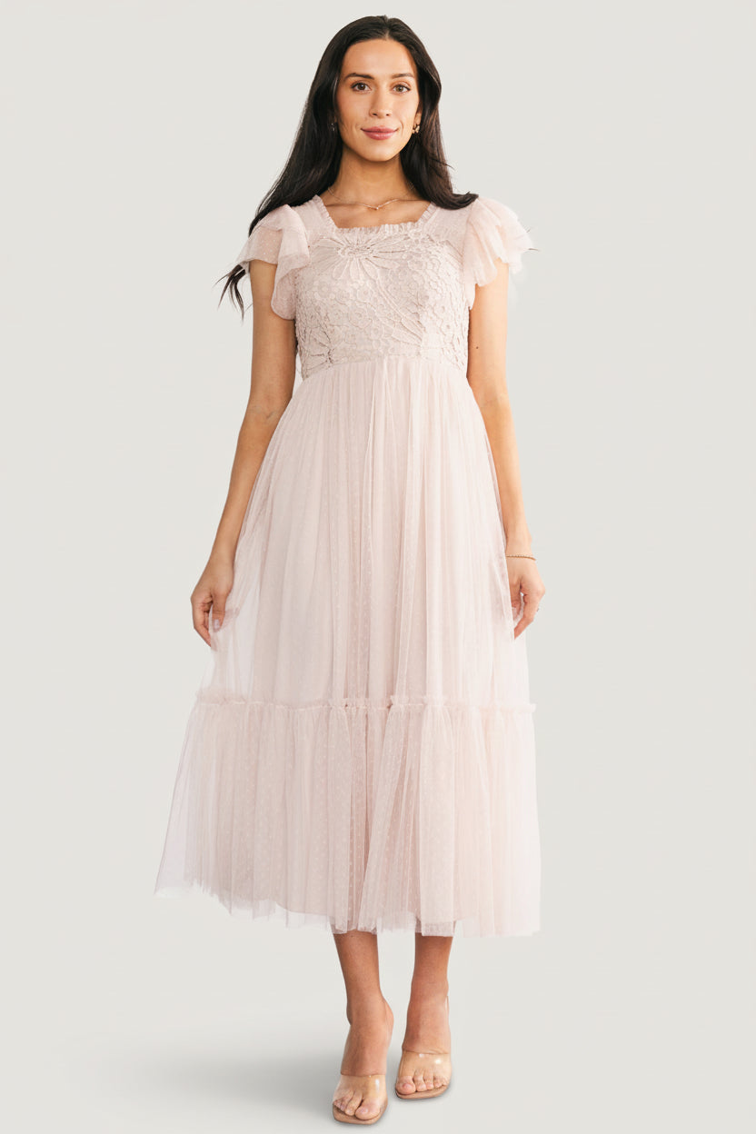 Baltic Born - Elowyn Lace Top Midi Dress
